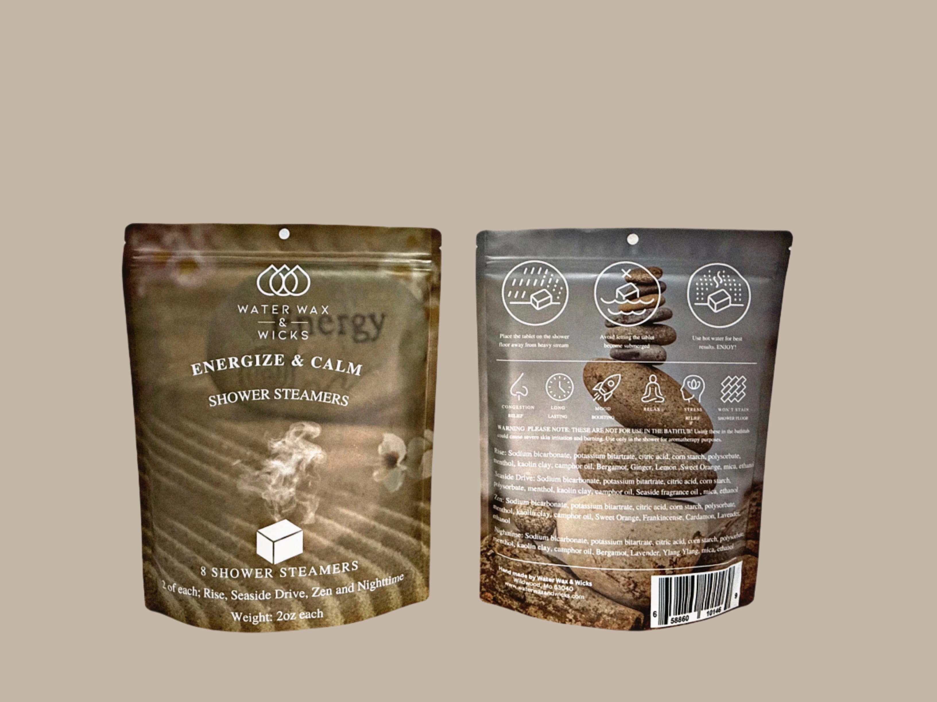 Energize & Calm Shower Steamers